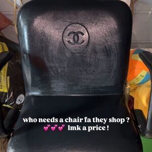 A Chanel vintage chair for your next journey or new beginnings into a career !!